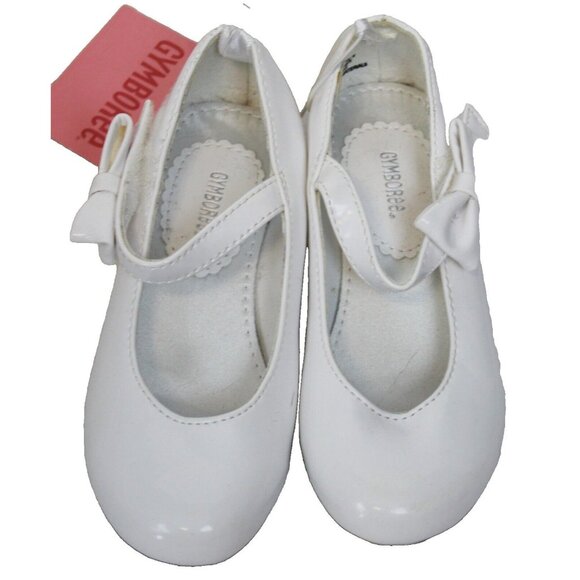 2008 Gymboree Ice Cream Social Easter White Patent Leather Mary Jane Shoes Heel - Picture 1 of 8